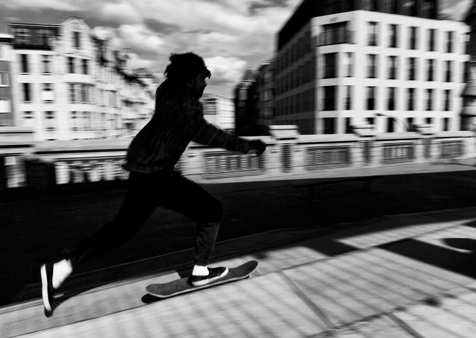 Big air at skatepark